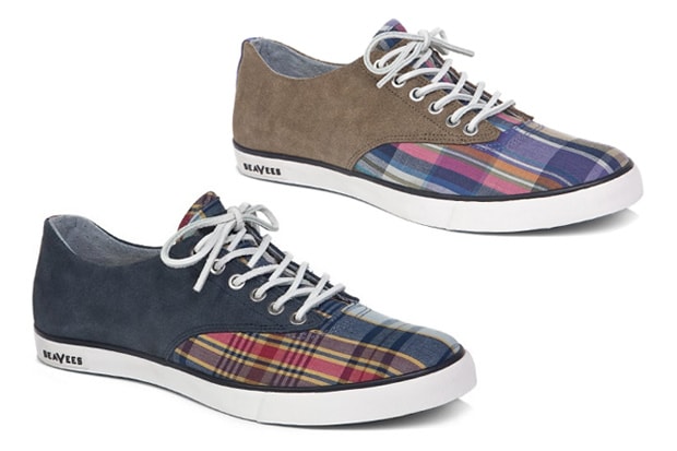 Gitman Bros. x SeaVees 09/63 Bleeding Madras Plimsoll Collection