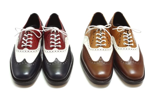 Needles Multi Tone Full Brogue Shoes by Trickers