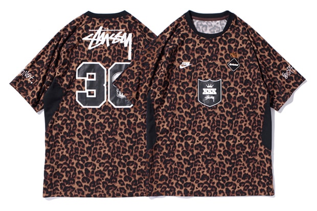 Stussy x F.C.R.B. Leopard Game Shirt