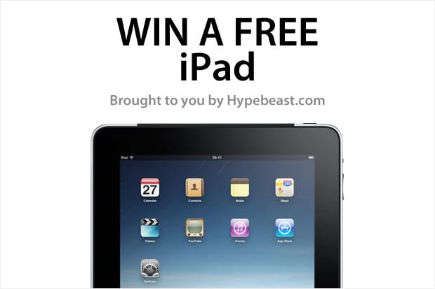 Win a Free Apple iPad: Brought To You By HYPEBEAST.com
