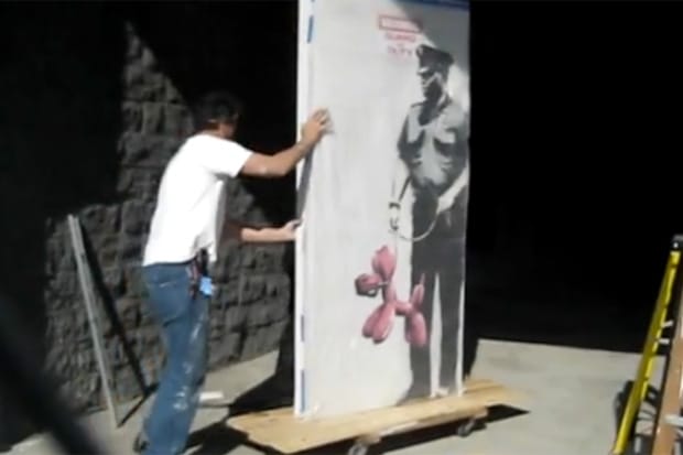 Banksy "Guard On Duty" Removed