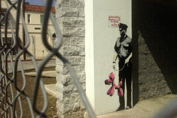 Banksy in Los Angeles "Guard On Duty"