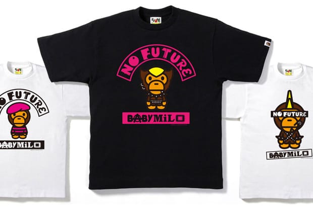 A Bathing Ape Baby Milo "No Future" T-shirt Collection
