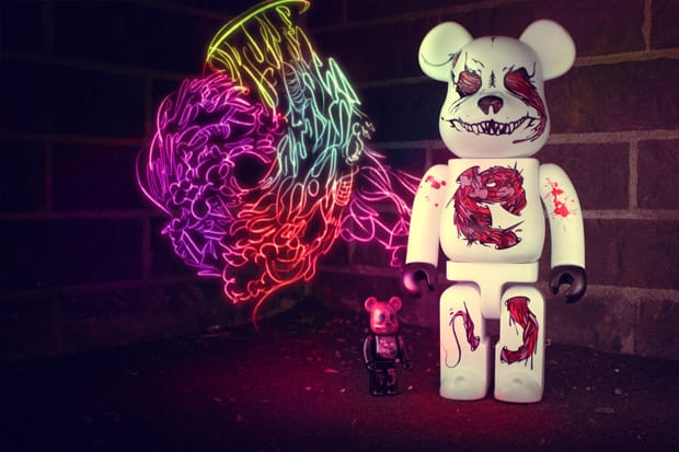 HEADQUARTER x SEHER x MEDICOM TOY BEARBRICK 100% & 400%