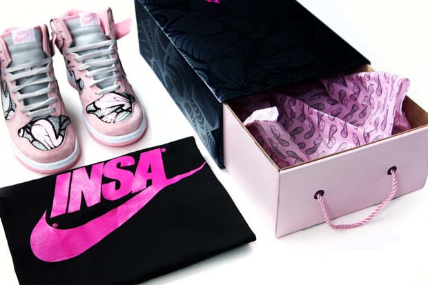 INSA Custom Nike Dunks for Kicks N Canvas