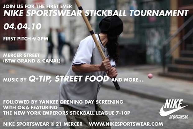 Nike Sportswear Stickball Tournament NYC