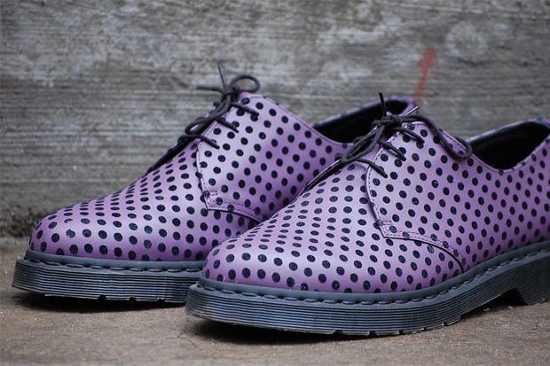 Dr. Martens Flocked Polka Dot Shoes