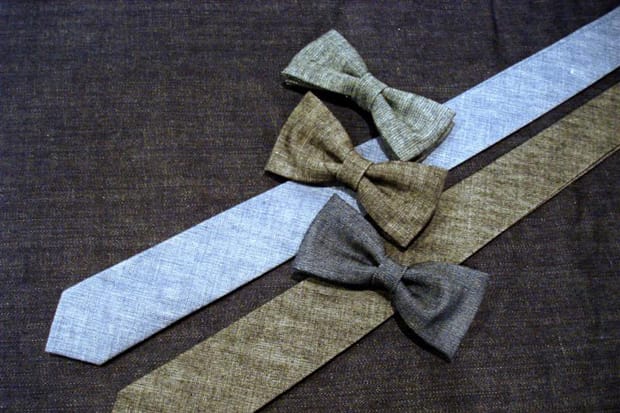 Naked & Famous Denim Bow Ties and Ties