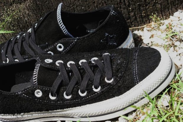 Number (N)ine for Converse Black Asymmetrical Chuck Taylor Ox