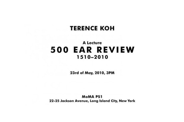 Terence Koh Lecture @ MoMA PS1