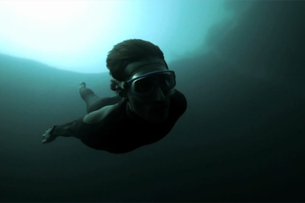Guillaume Nery Underwater Base Jump