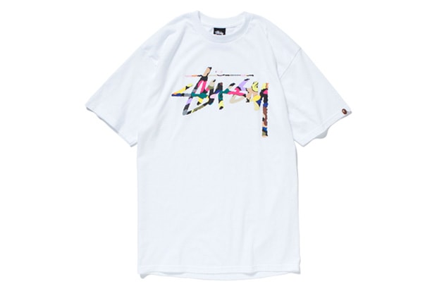 XXX Stussy x BAPE® "Original Stock Multi Camo Tee"