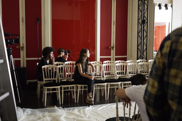 Yves Saint Laurent Collection Homme Printemps-Eté 2011: Backstage