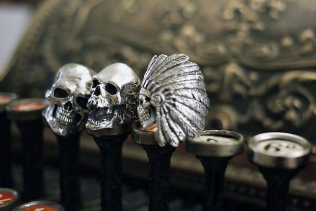 Crazy Pig Designs Skull Rings