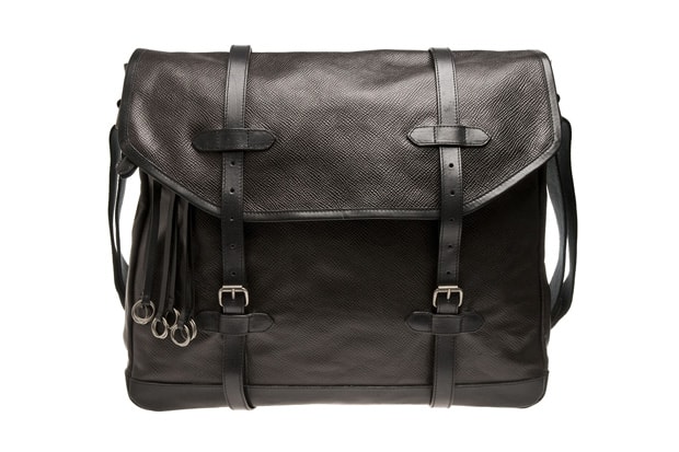 Dries Van Noten Leather Messenger Bag