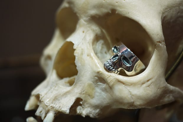 NEIGHBORHOOD x Crazy Pig Designs Skull Ring