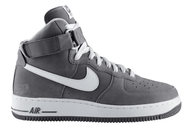 Nike Air Force 1 Hi Light Charcoal/White