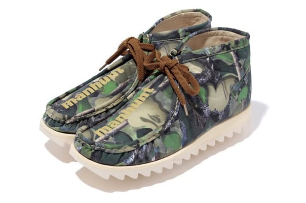 A Bathing Ape Village Camo Manhunt Boots