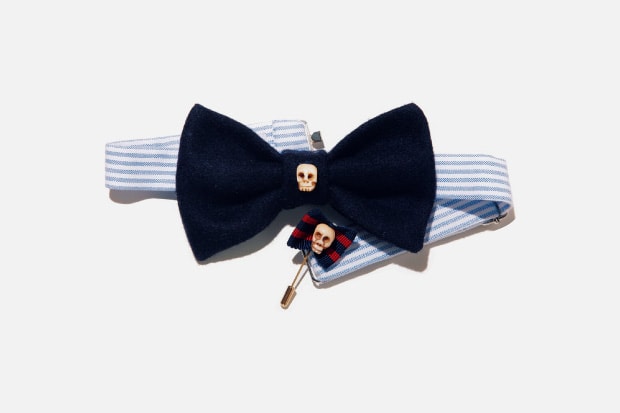 Vanities for Beauty & Youth Skull Bow Tie & Pin