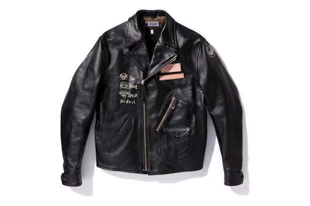 A Bathing Ape x Toys McCoy Leather Jacket