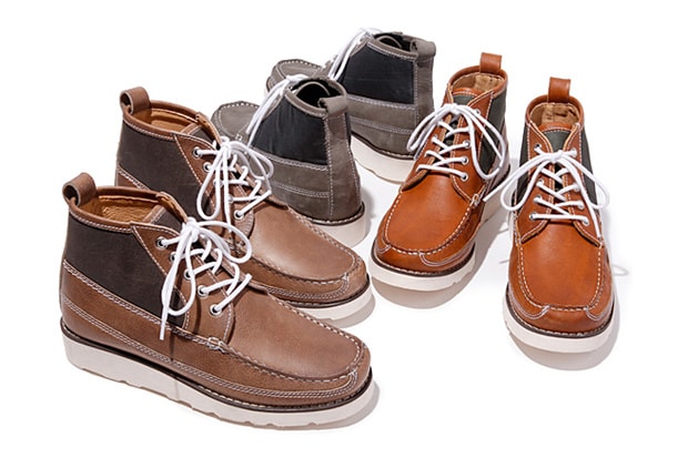 hobo Canvas Leather 5 Hole Boots