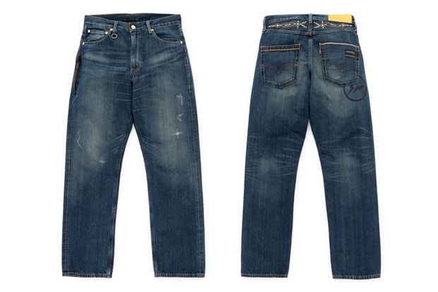 Levi's Fenom 505 and 207 Gold DISCO Decoration Denim