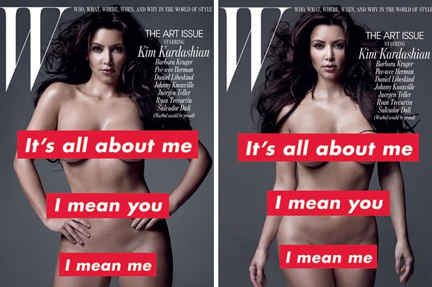 Untitled, 2010 by Barbara Kruger for W Magazine feat. Kim Kardashian