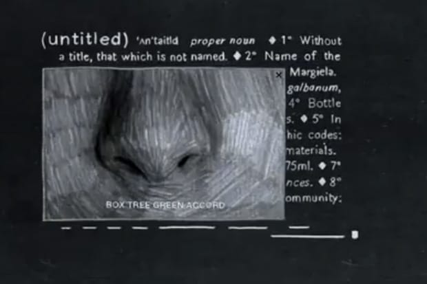 Maison Martin Margiela (untitled) Perfume Website Launch Preview