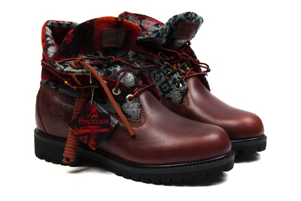 Opening Ceremony x Pendleton x Timberland Roll-Top Boots