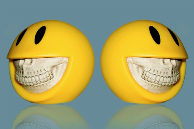 Ron English x Made by Monsters "Smiley Grin" Piggy Bank