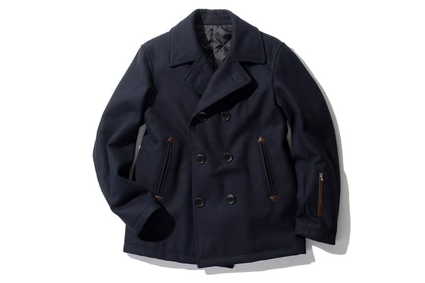 SOPHNET. WOOL MELTON P COAT