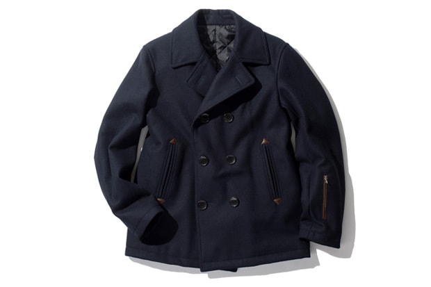 SOPHNET. WOOL MELTON P COAT