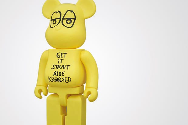 KROOKED SKATEBOARDS by Mark Gonzales x MEDICOM TOY BEARBRICK