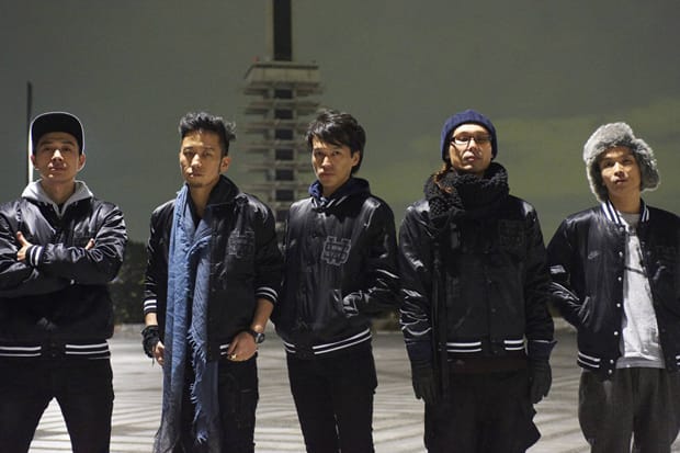 Nike Satin Destroyer Jacket featuring Running Club Roc Trax