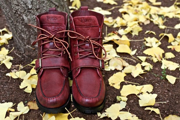 burnt red boots