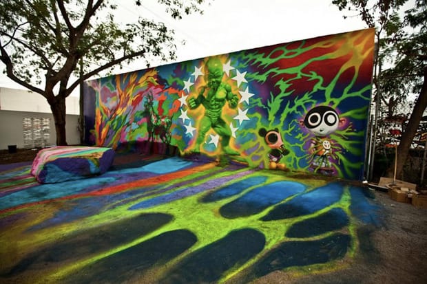 Ron English “Status Factory” Exhibition Mural @ Frank Doyle Arts Pavilion