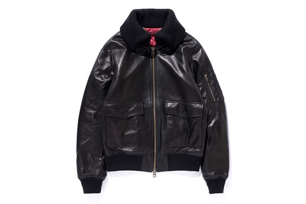 swagger Leather Flight Jacket