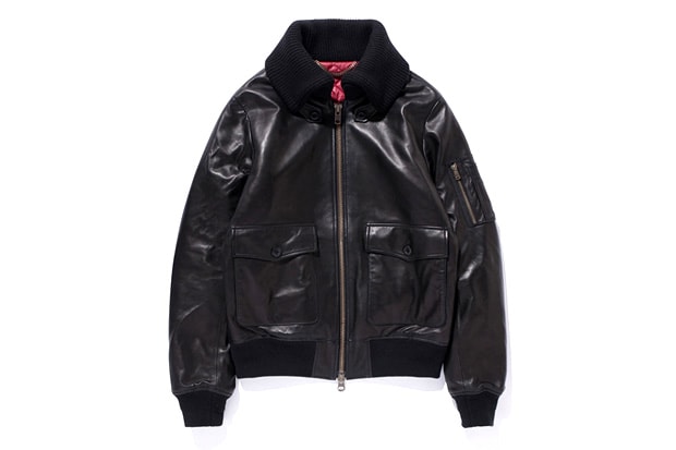 swagger Leather Flight Jacket