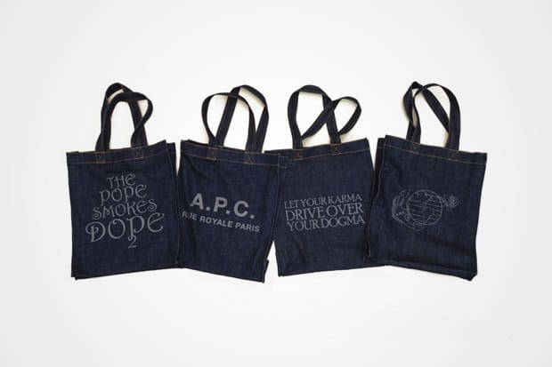 A.P.C. Denim Tote Bags