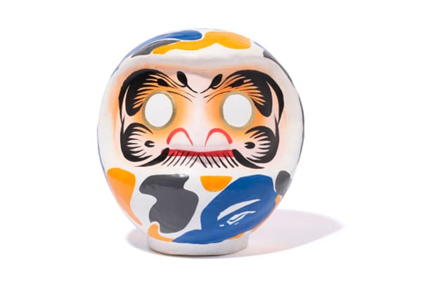 BAPE Maebashi Exclusive Camo Daruma Doll