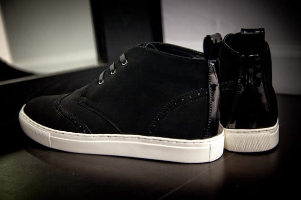 Black Scale Wingtip Footwear Collection