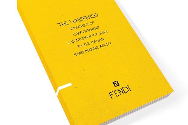 Fendi for The Whispered Directory of Craftsmanship: A Contemporary Guide to the Italian Hand Making Ability