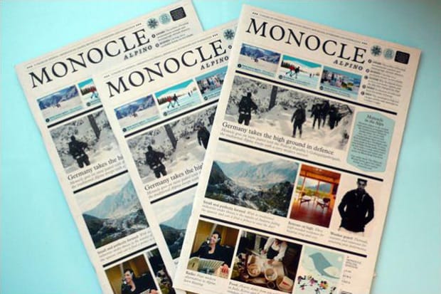 Monocle Alpino Newspaper