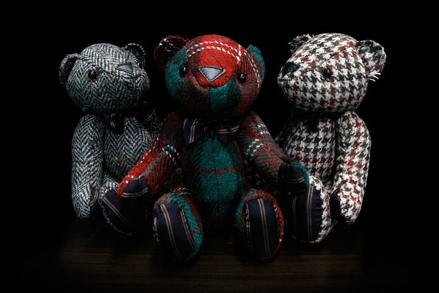 nano universe x Harris Tweed Teddy Bear