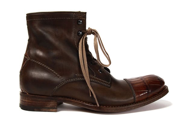 N.D.C. x CDC Leather Alligator Boots