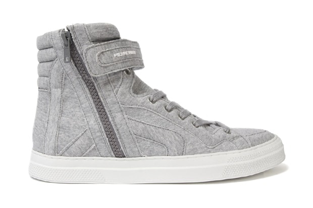 Pierre Hardy Fleece High-Top Sneakers