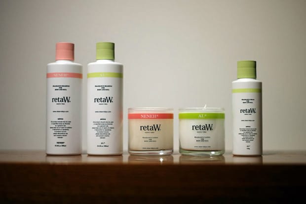 retaW NENEH* & AL* Candles, Body Shampoo and Body Cream