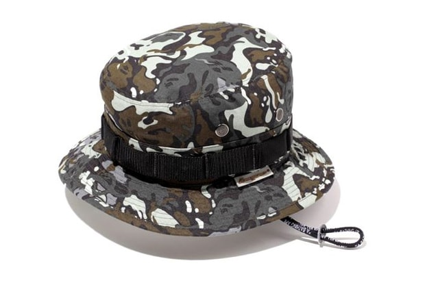 A Bathing Ape Octopus Tailor Camo Boonie Hat