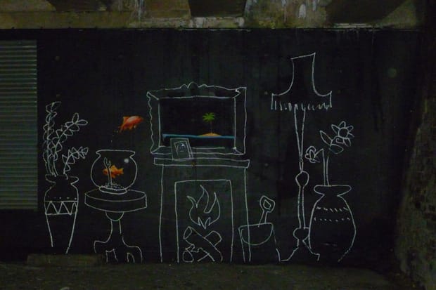 Banksy "Living Room" Piece in London