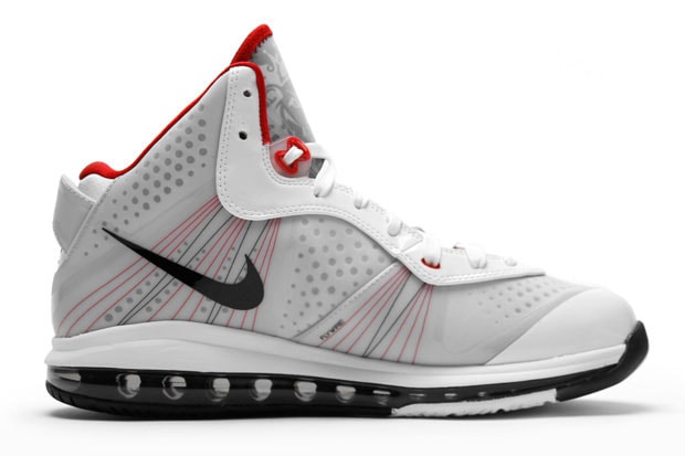 Nike Air Max LeBron 8 V2 White/Black/Sport Red